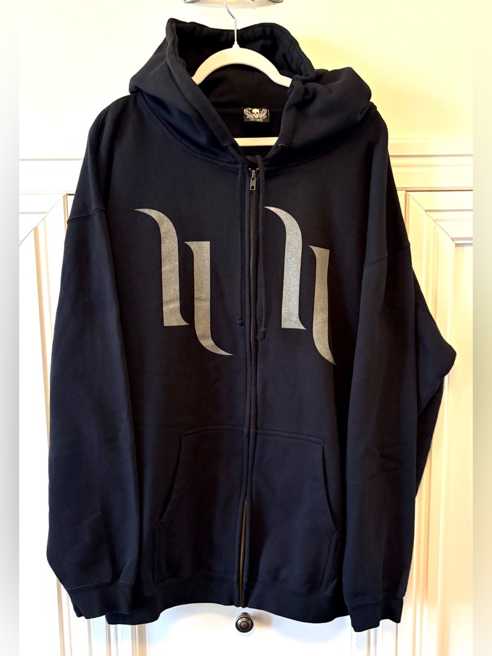 ⚫️ MENS HART AND HUNTINGTON TATTOO BLACK FULL ZIP HOODIE - SIZE XXL WORN ONCE ⚫️